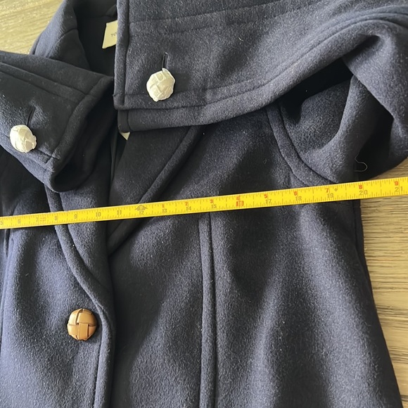 Tory Burch Wool Overcoat in Nevy Blue sz 0 995$ - Picture 14 of 16